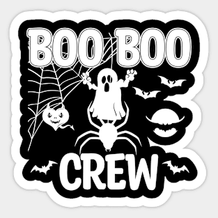 Boo Boo Crew Nurse Shirts Halloween Nurse Shirts for Women Sticker